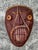 Burgundy Vintage False Face Society Iroquois Mask For Sale - Image 8 of 12