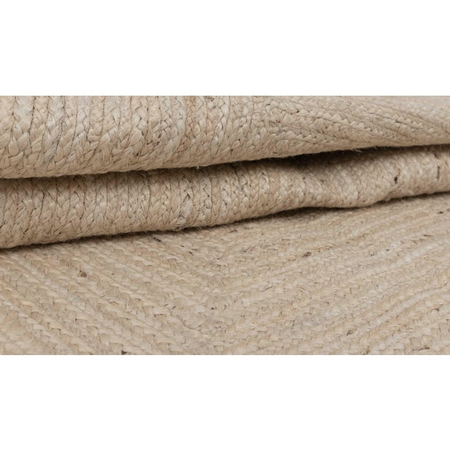 Natural White Jute Scallop Hand Made Rug - 2'x3' For Sale - Image 12 of 12