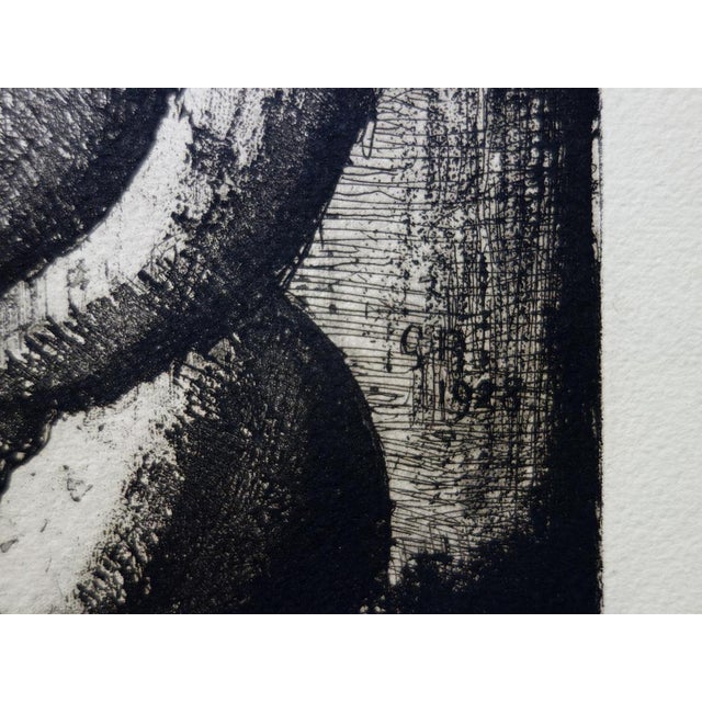 Georges Rouault, Portrait of an African Woman, 1928, Original Etching For Sale - Image 4 of 5