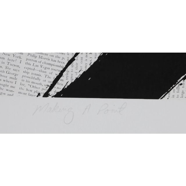Artist: Ray Elman, American (1955 - ) Title: Making a Point Year: 1979 Medium: Serigraph, signed and numbered in pencil...