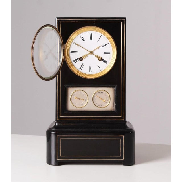 Mantel Clock with Calendar, 1850s For Sale - Image 6 of 16