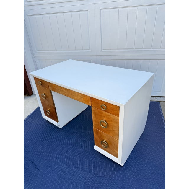 Widdicomb Mid Century Modern Desk by T. H. Robsjohn-Gibbings for Widdicomb For Sale - Image 4 of 12