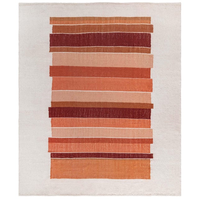 Vintage Swedish Flat-Weave Rug, Doris Leslie Blau For Sale