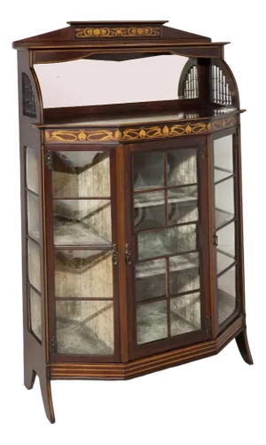 English Art Nouveau Display Cabinet, 1900s