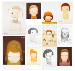 Nara Yoshitomo, Faces, Original Prints, Set of 11