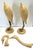 Hollywood Regency Pair Italian Hollywood Regency Carved Wood, Brass & Iron Heron Sculptures, C1980 For Sale - Image 3 of 11