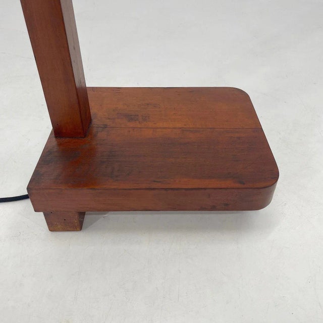 1950s Wood & Brass Floor Lamp, Germany, 1950s For Sale - Image 5 of 11