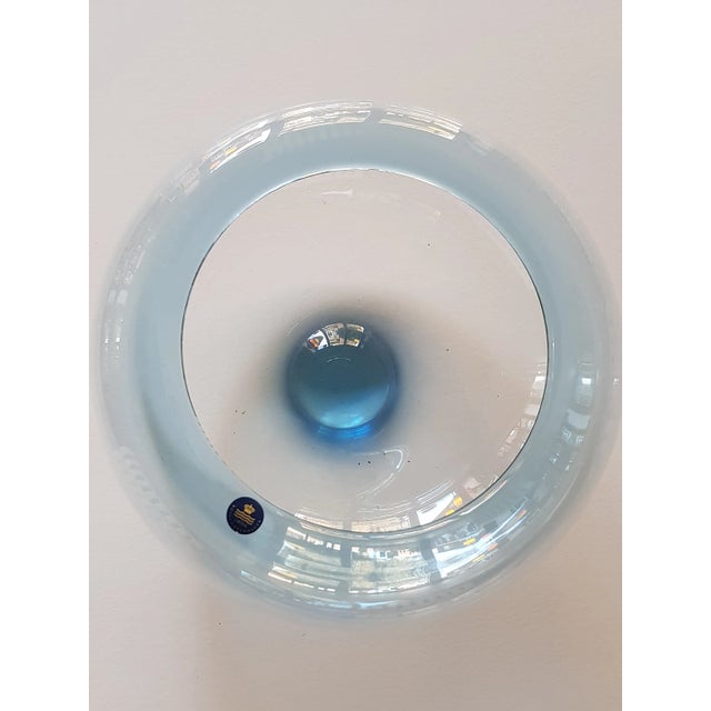 Ocean Blue Bowl by Per Lütken for Holmegaard, 1950s, in Very Good conditions. Designed 1950 to 1959 This piece has an...
