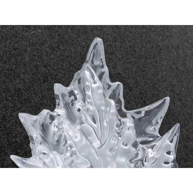 Pair of Lalique Crystal and Chrome "Champs Elysees" Wall Sconces For Sale - Image 11 of 15