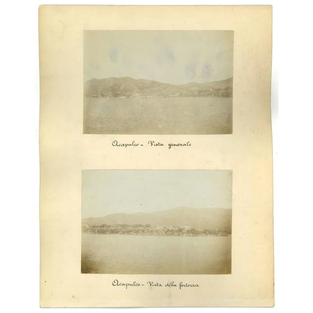 Unknown, Ancient Views of Acapulco, Landscape in Guatemala, Vintage Photos, 1880s, Set of 3 For Sale - Image 3 of 3