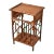 Faux Bamboo Cane Magazine Rack Stand Side Table Bohemian British Colonial Style For Sale