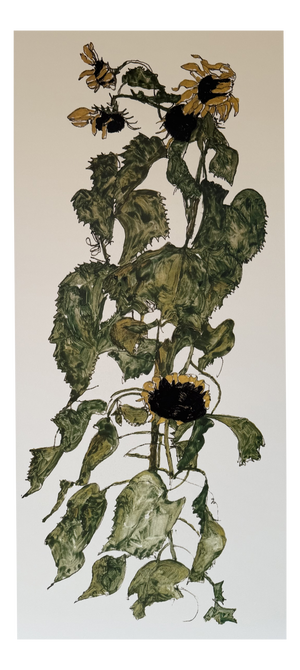 Egon Schiele, Sunflowers, 1917, Print