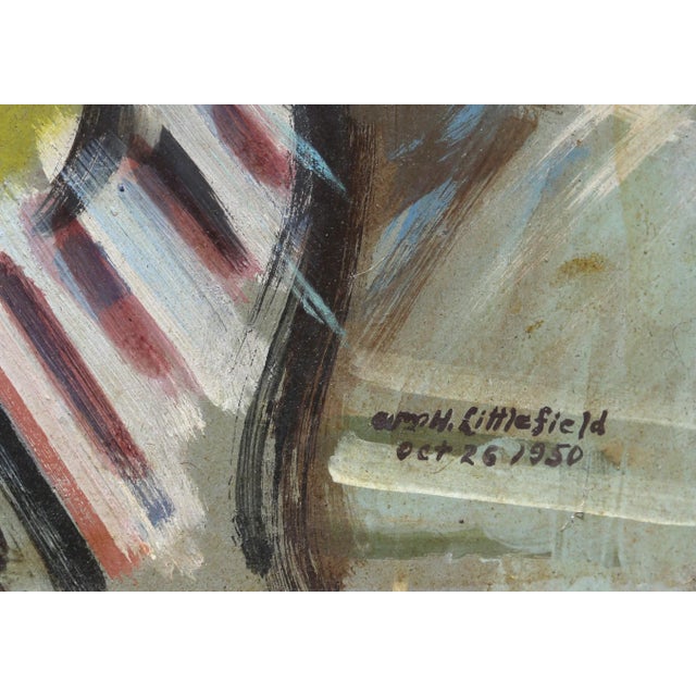 Artist: William Littlefield, American (1902 - 1969) Title: Still Life and Abstract Year: 1950 & 1954 Medium: Double-Sided...