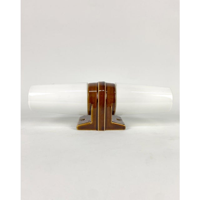 Brown Wall Applique by Sigvard Bernadotte for Ifö, 1960s For Sale - Image 8 of 8