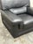 Black Gamma Arredamenti Full-Grain Leather Italian Arm Chair, Black For Sale - Image 8 of 12
