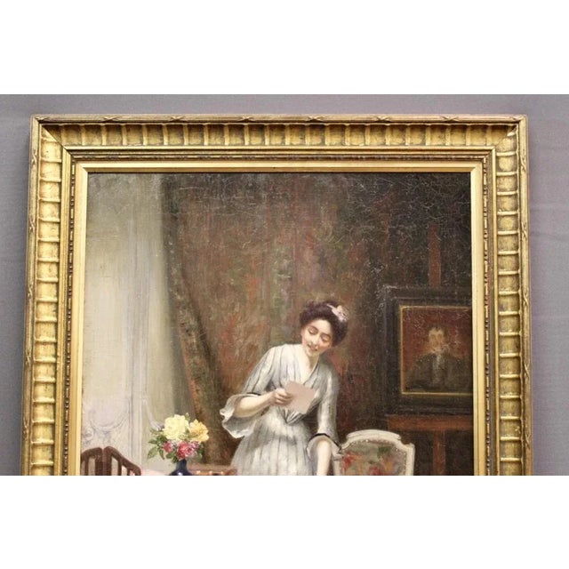 Alfred Martin, Lady, 1904, Oil on Canvas For Sale - Image 12 of 13