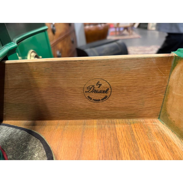 Vintage Green Lacquered Sideboard For Sale In Boston - Image 6 of 9