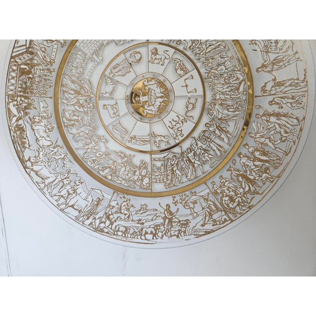 This decorative plate is gorgeous! So many things to look at with such detail! Very fun Zodiac art plate will fit in any...