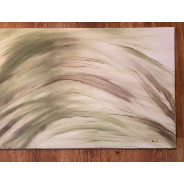Abstract "Natural Bend" Signed Original Acrylic Abstract by Nancy Smith For Sale - Image 3 of 7