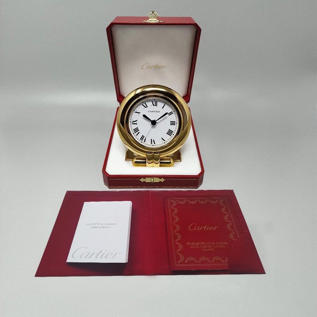 Alarm Clock Pendulette Colisee from Cartier, France, 1990s For Sale - Image 6 of 9