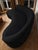 Black Vladimir Kagan for Directional Serpentine Cloud Sofa in Black Cashmere, 1970s For Sale - Image 8 of 10