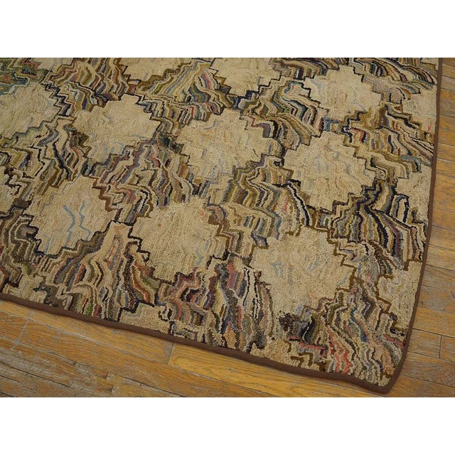 Antique American Hooked Rug For Sale - Image 9 of 9