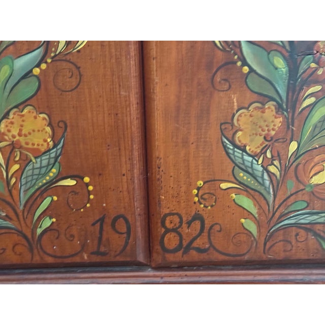 Mid 20th Century Primitive Pine Dry Sink Cabinet, Circa Mid 1900s For Sale - Image 5 of 16