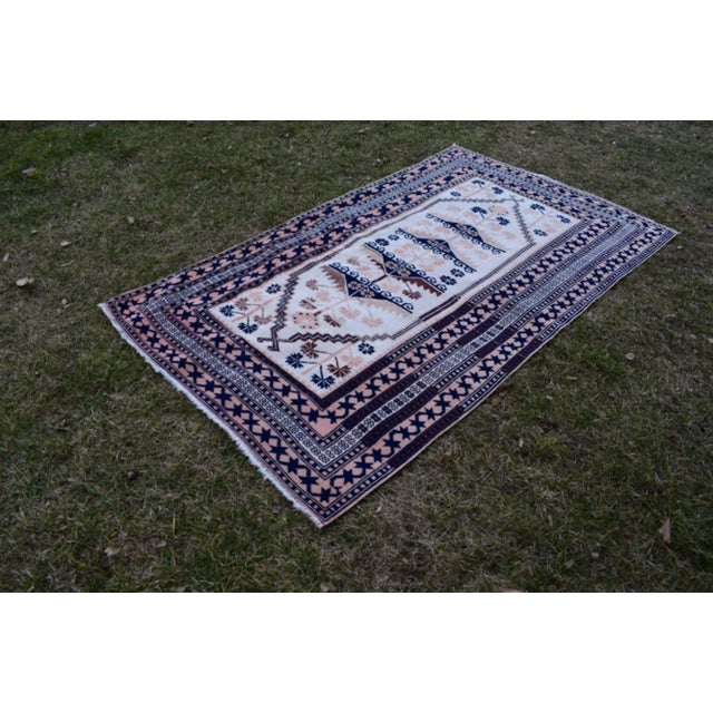 Oriental Area Rugs Wool Turkish Oushak Rug For Sale - Image 11 of 13