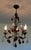 Pendant Chandelier in Wrought Iron and Murano Glass, 1990s For Sale - Image 6 of 9