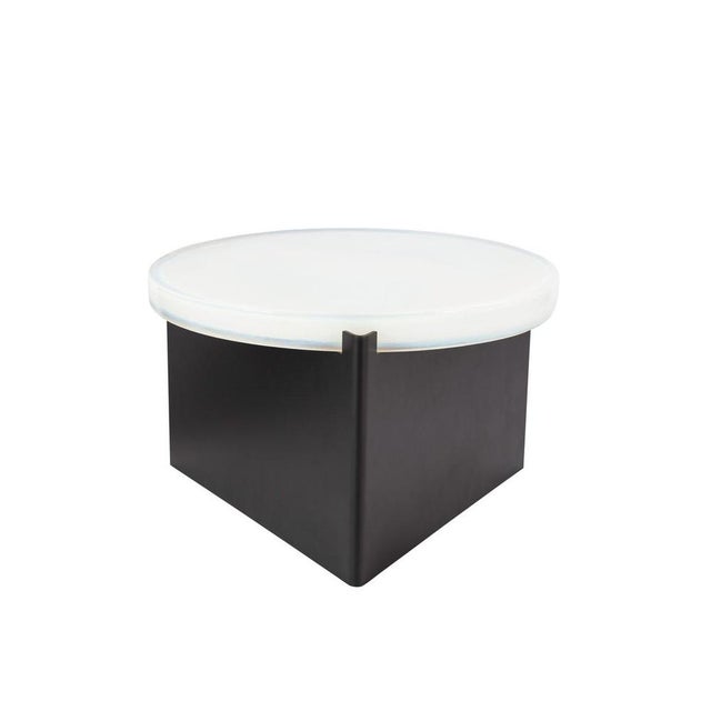 Alwa One Big 5501WB Side Table with White Top and Black Base by Sebastian Herkner for Pulpo For Sale - Image 4 of 4