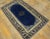 1920s Navy Blue Floral Medallion Antique Chinese Peking Rug 2' 7'' X 4' 2'' Wool Knotted Carpet For Sale - Image 10 of 11