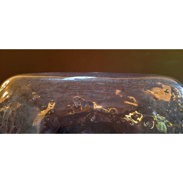 Glass Blown Glass Vase by Christer Sjögren, 1970s For Sale - Image 7 of 8