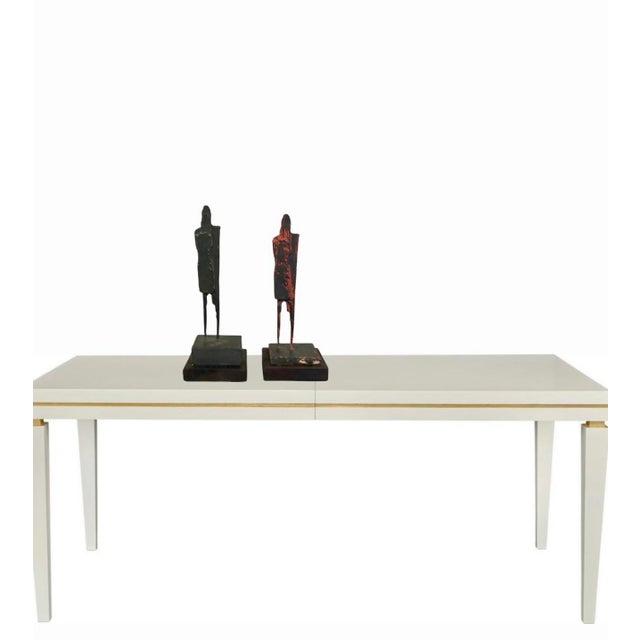 Pair of Bronze Abstract Standing Figures by Tom Bostelle (8.5” H Each) For Sale - Image 9 of 9