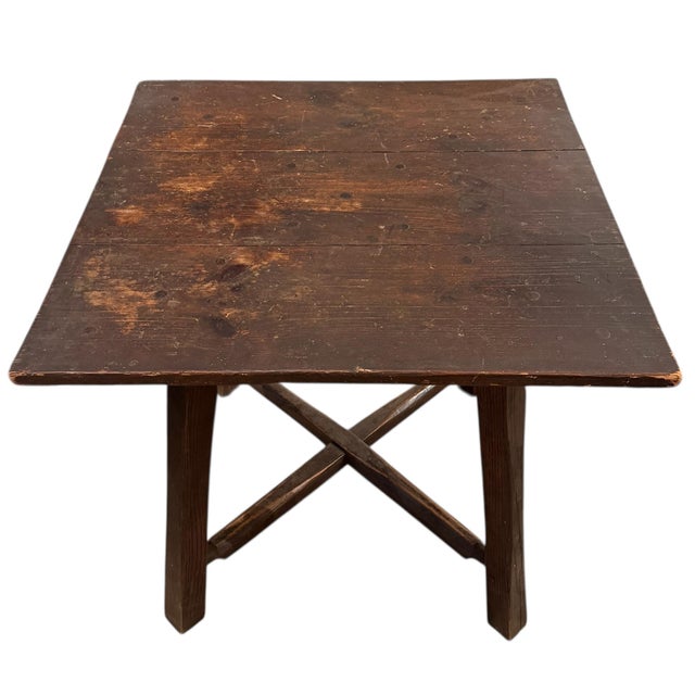Cabin Early 20th Century American Side Table For Sale - Image 3 of 13