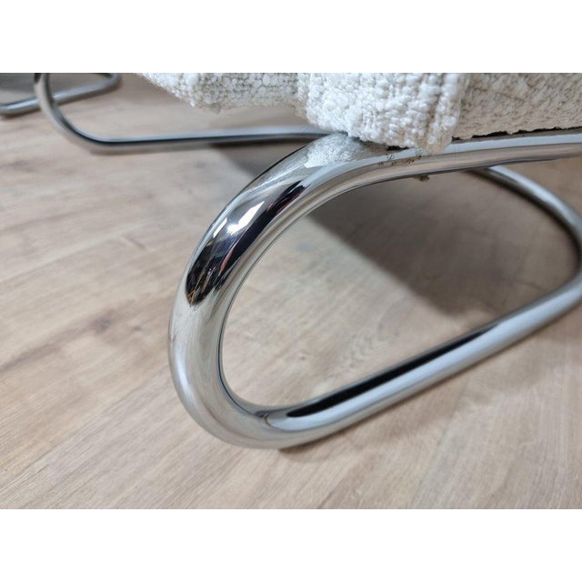 Set of Chromed Armchairs by Jindrich Halabala, 1930s For Sale - Image 15 of 18