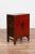 Early 20th Century Chinese Red Lacquered Qing Dynasty Style Bedside Cabinet With Distressed Finish For Sale - Image 5 of 13