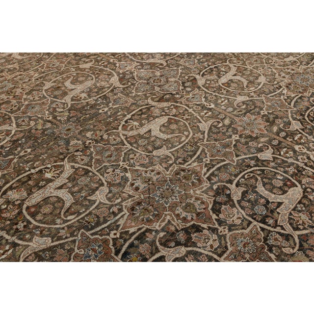 Antique Bakhtiari Rug With Intricate All-Over Scroll & Medallion Pattern For Sale - Image 9 of 12