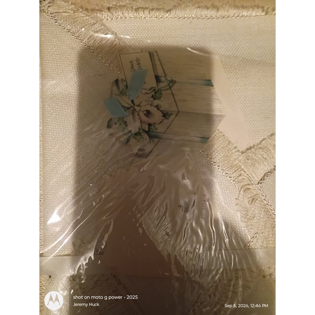 Prestine Vintage Table Linen in Original Box For Sale - Image 4 of 7