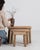 Set Of Three Oak Brutalist Nesting Tables For Sale In Greensboro - Image 6 of 9