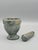 Mid-Century Modern Vintage Green Solid Marble Mortar and Pestle For Sale - Image 3 of 9