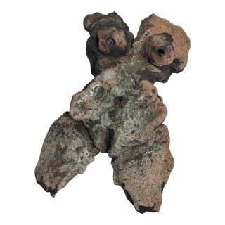 1970s Raku Sculpture Body Chicago Artist Ruth Aizuss Migdal For Sale