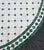 48" Handcrafted White and Green Moroccan Mosaic Table For Sale In Orlando - Image 6 of 7