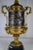 19th Century Brass Neoclassical Rams Head Cherubs Figural Urn Lamp & Shade For Sale - Image 9 of 13