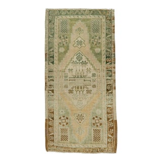 Turkish Mini Rug Oriental Hand Knotted Vintage Rug 1'7" x 3'2" #21072 For Sale