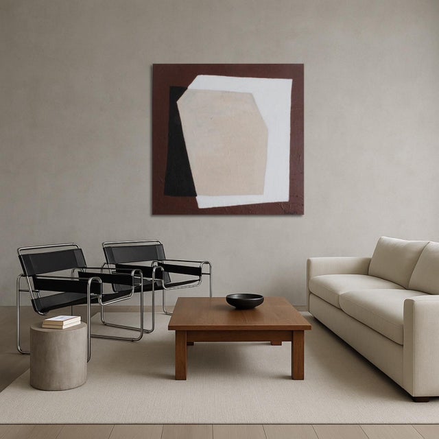 Bodasca, Abstract Layered Silence, 2025, Canvas and Acrylic For Sale - Image 4 of 11