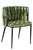Contemporary Balmain Marble Top Dining Set for 6 with Green Chairs - 7 Pieces For Sale - Image 3 of 8
