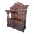Late 19th Century Heavily Carved Oak Baroque Revival Sideboard Server With 2 Doors & 2 Drawers For Sale