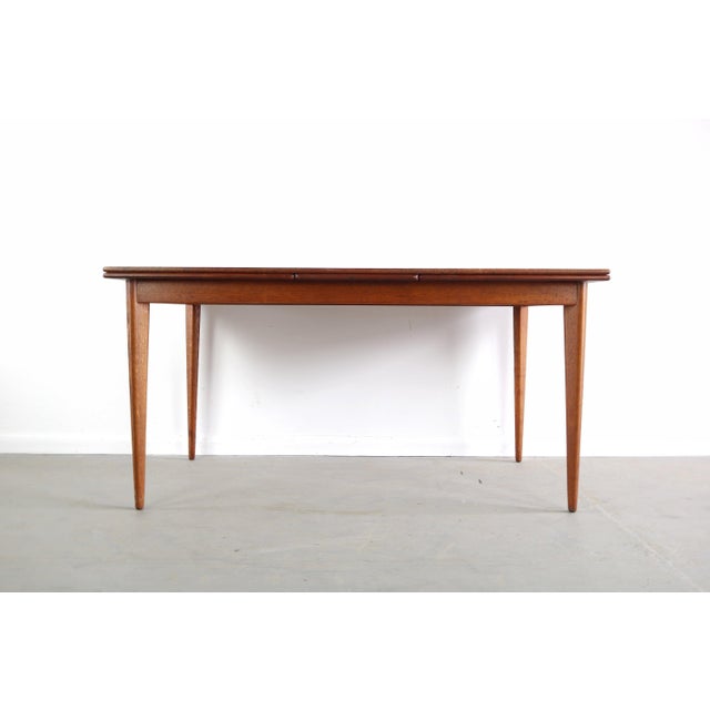 Nils Jonsson Danish Modern Teak Dining Table by Nils Jonsson, Denmark For Sale - Image 4 of 5