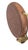 1960s Mid-Century Modern Teardrop Table Lamp in White Ceramic and Walnut For Sale In Chicago - Image 6 of 6