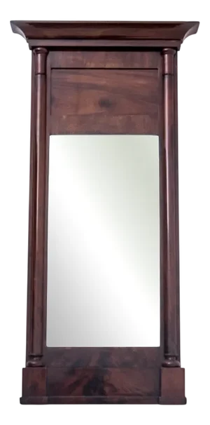 19th Century Mirror in Mahogany Frame, Northern Europe